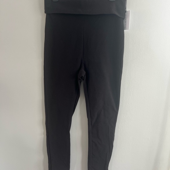 WeWoreWhat Pants - $78 WEWOREWHAT‎ Fold Over Slit Leggings Black Womens Size XL NWT Pants
